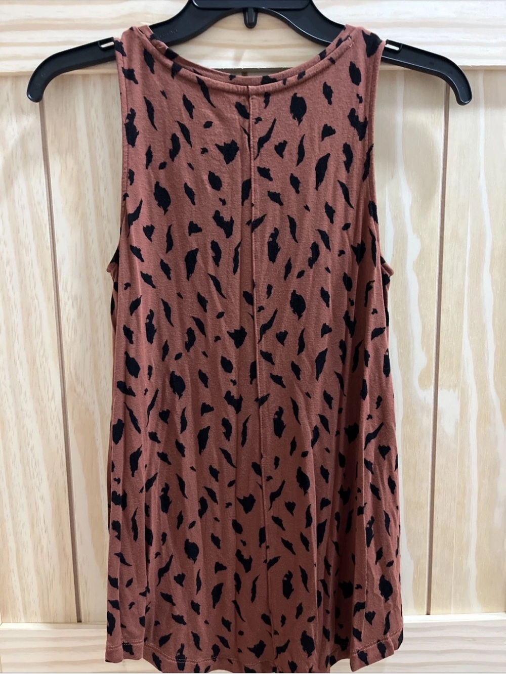 Nine West Brown Tank Top with Black Abstract Print - Picture 5 of 9